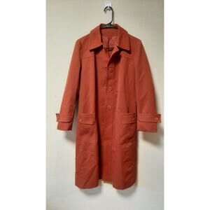 Forecaster of Boston Women Orange Trench Coat